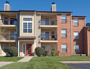 Typical suburban apartment building - Bay Village, Ohio